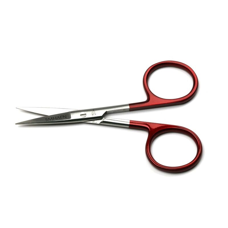 Smhaen Tungsten Carbide 4.5" Red Regular Straight Scissors