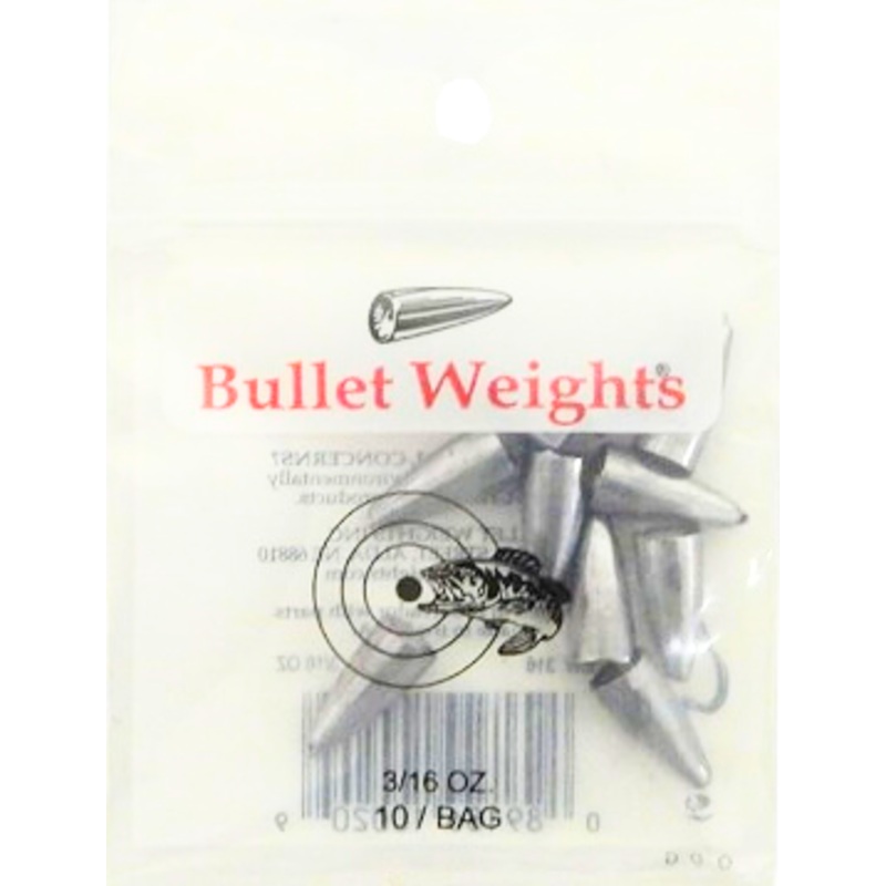 Bullet Weights Slip Sinker Worm Weights