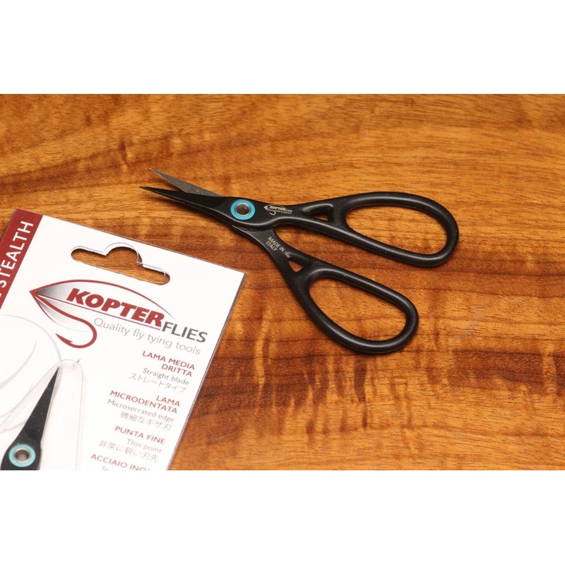 Kopter Absolute Stealth Straight Blade Micro Serrated Scissor