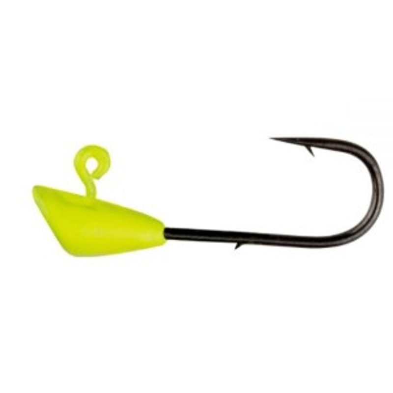 Leland Trout Magnet 5pc Jig Heads, 1/64oz, Chartreuse