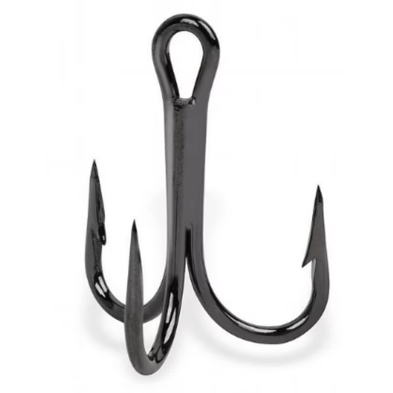Mustad Kingfish Treble Hook, Size 2, 4X Strong, Ringed Eye