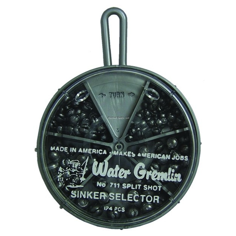 Water Gremlin 711R Split Shot Round Sinker Selector Lg