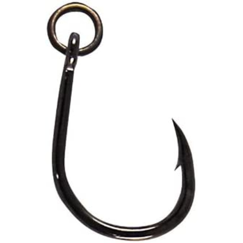 Gamakatsu Live Bait Hook with Ring, Heavy Duty (Size 1/0-8/0, Black)