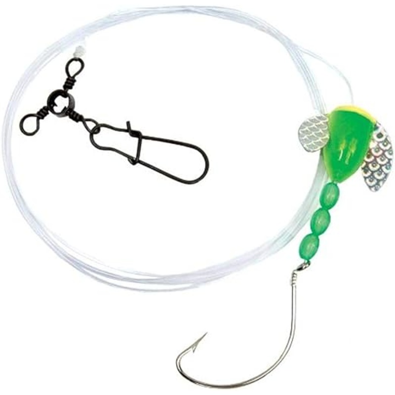 Sea Striker 765-LC Spin-n-Glo Fluke Rig, 1/0 Nickel Wide Gap Hook, 42"