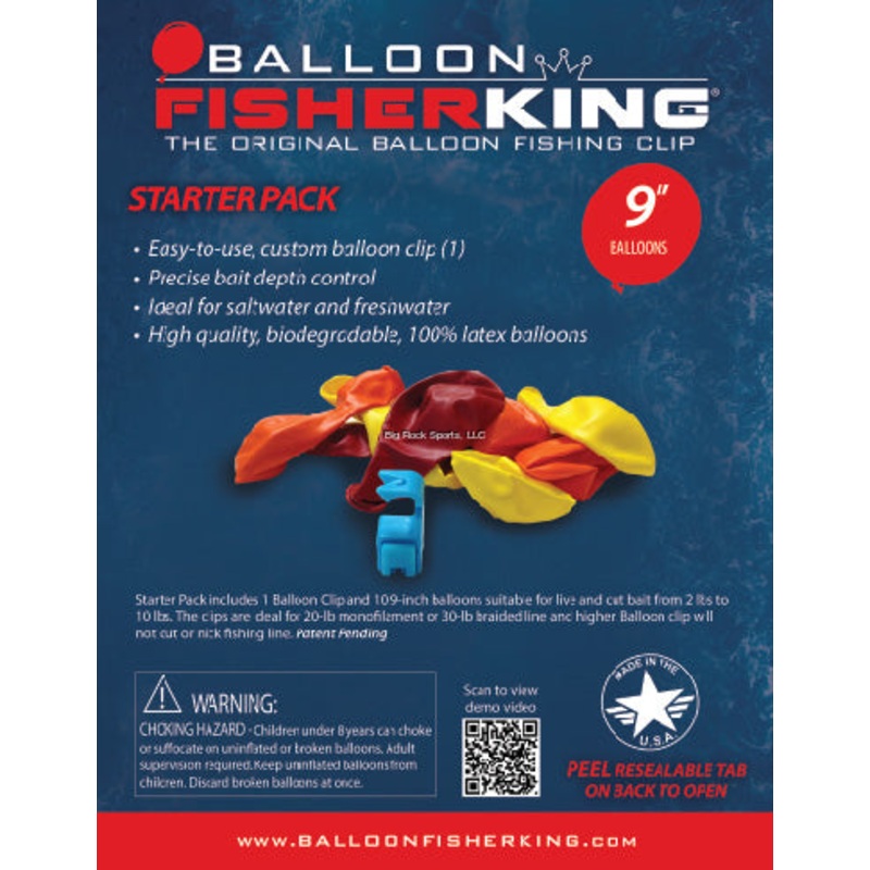 Balloon Fisher King Starter Pack w/ 9" Balloons