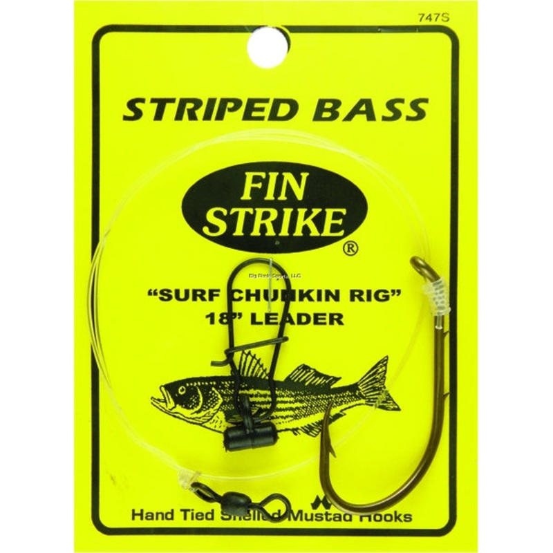 Fin Strike 747S Striped Bass Surf Chunkin Rig- 18"