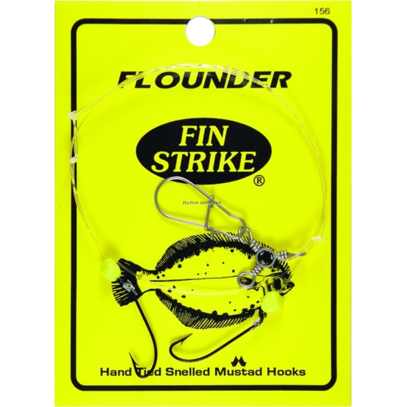 Fin Strike Flounder Rigs w/Snelled Hooks w/Corn Beads Sz9