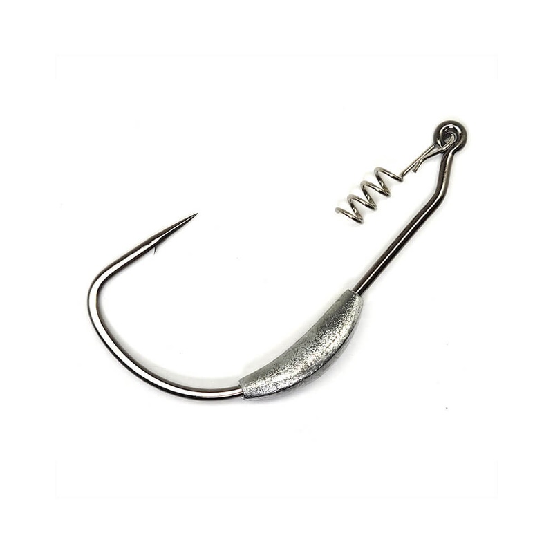 Gamakatsu Superline Weighted Worm Hooks W/Spring Lock