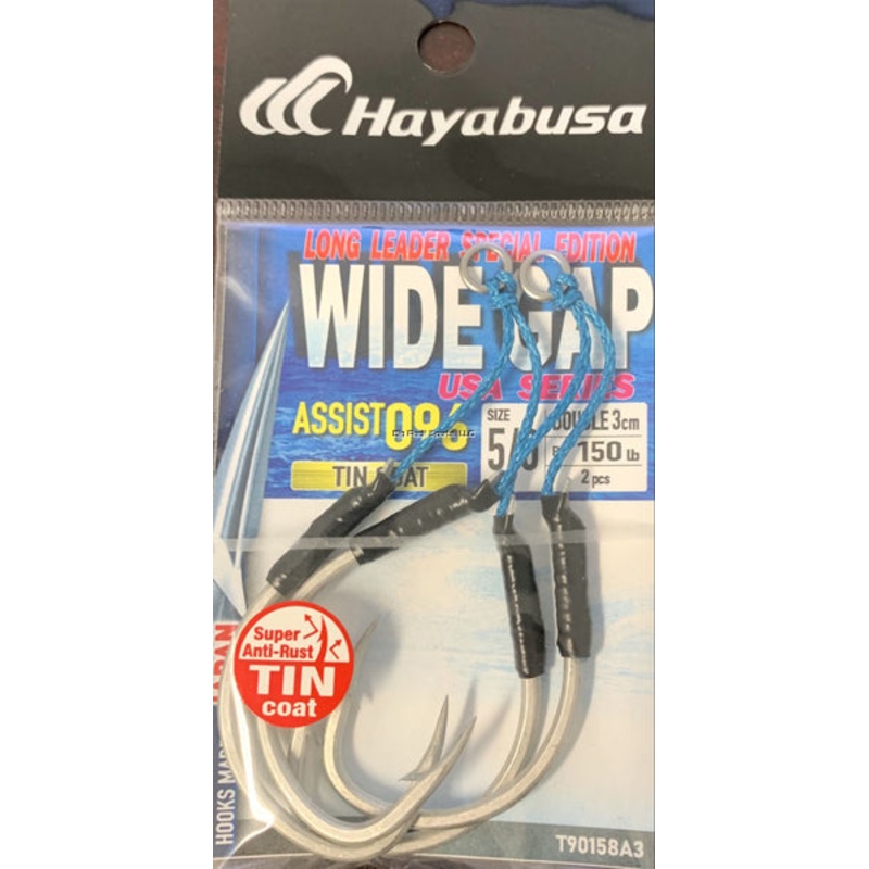 Hayabusa Assist Hook 096 - Tin Double - 3cm Leader, Size 5/0