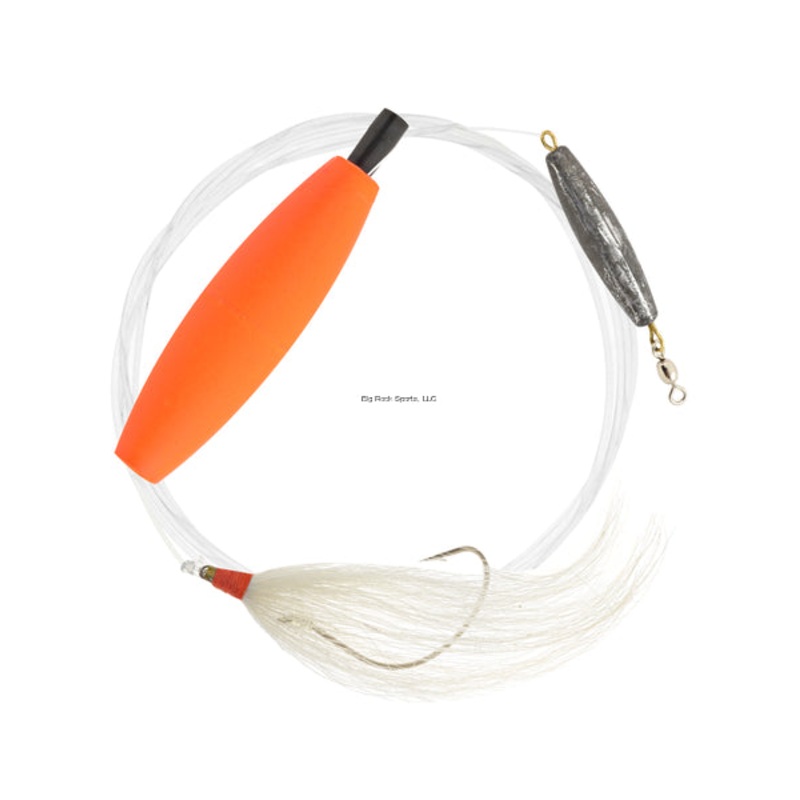 Hurricane F21401-1/0 Flounder Rig Bucktail 1oz Mono 1/0