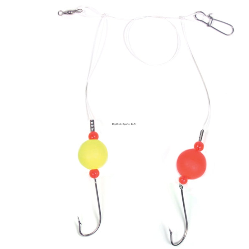 Sea Striker Bluefish Fireball Rig, 1" Red & Yellow Floats, 40Lb Mono, 3/0 Hooks