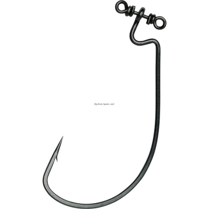 VMC Spinshot Hook, Wide Gap, Offset, Black, Size 2/0