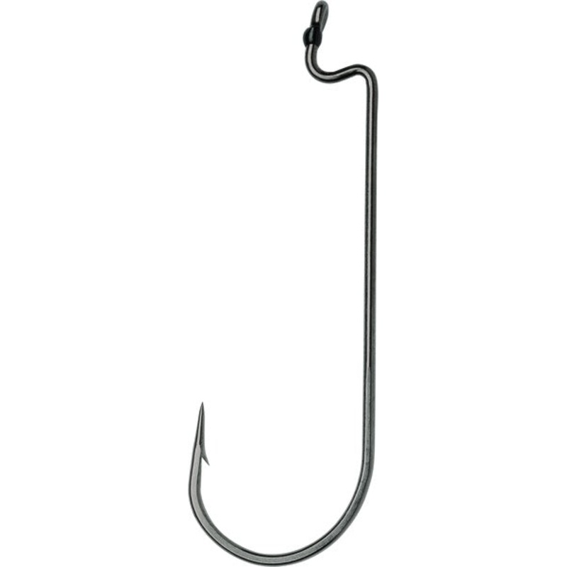 VMC Worm Hooks, 4/0Sz, Black Nickel, 5Pc