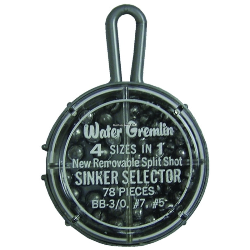 Water Gremlin Round Split Shot Selector, 78pk