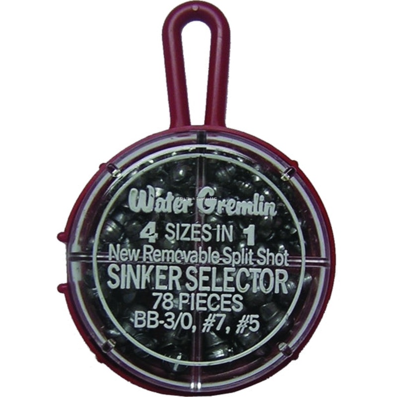 Water Gremlin Small Split Shot Selector, 78pk