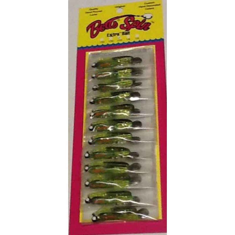 Betts Spin 1/16 Chartreuse Craw Glitter 12/cd