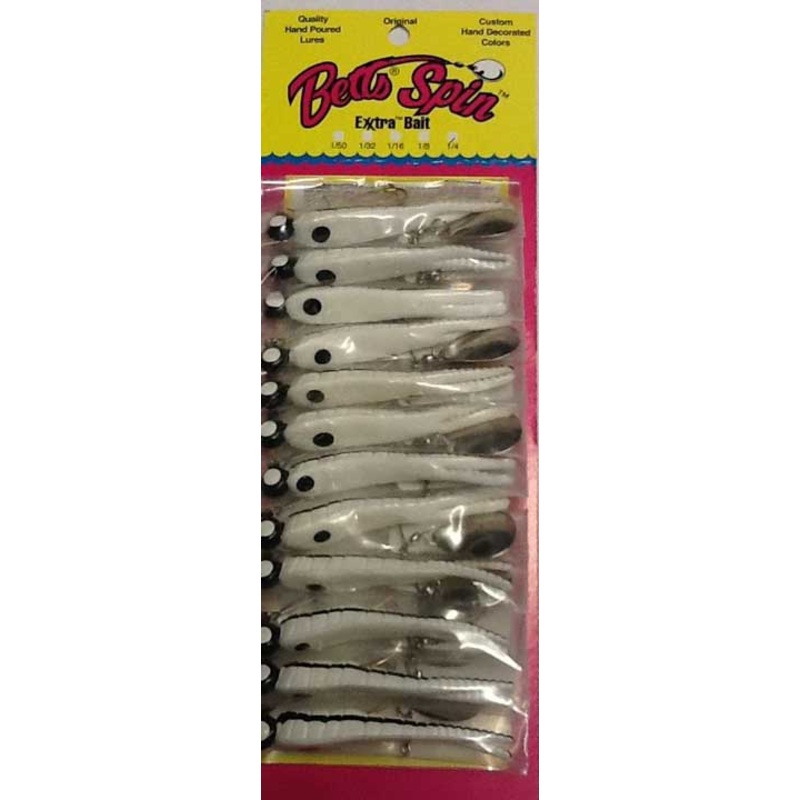 Betts Spin 1/4 White Black Stripe 12/cd