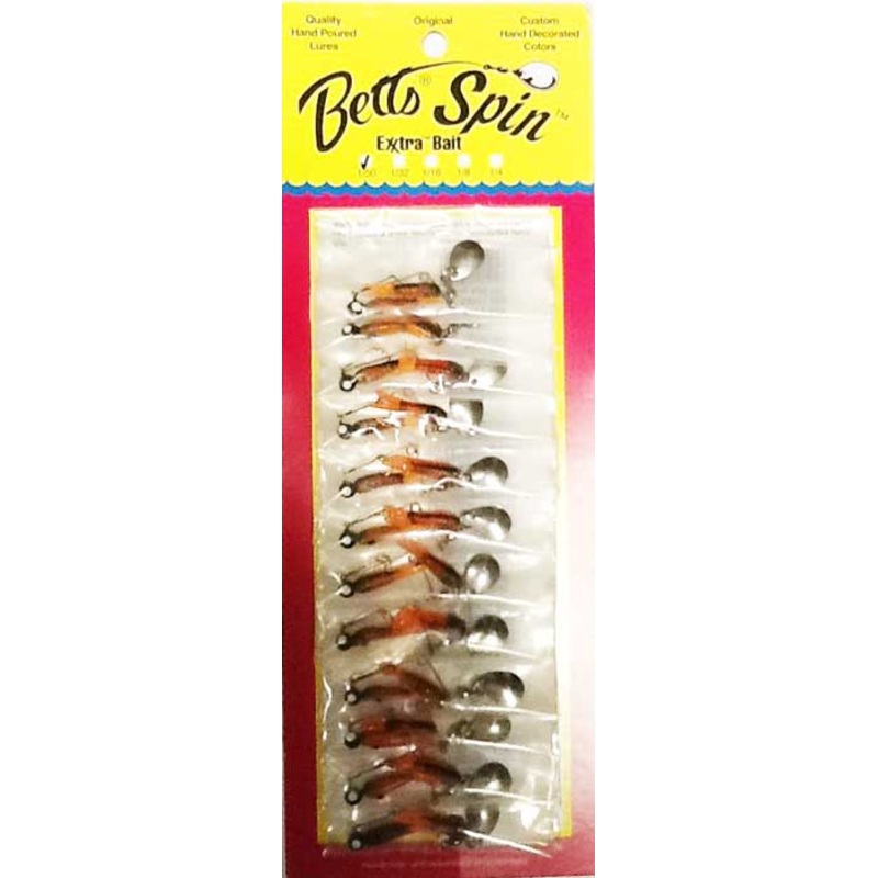 Betts Spin 1/50 Orange Craw Glitter 12/cd