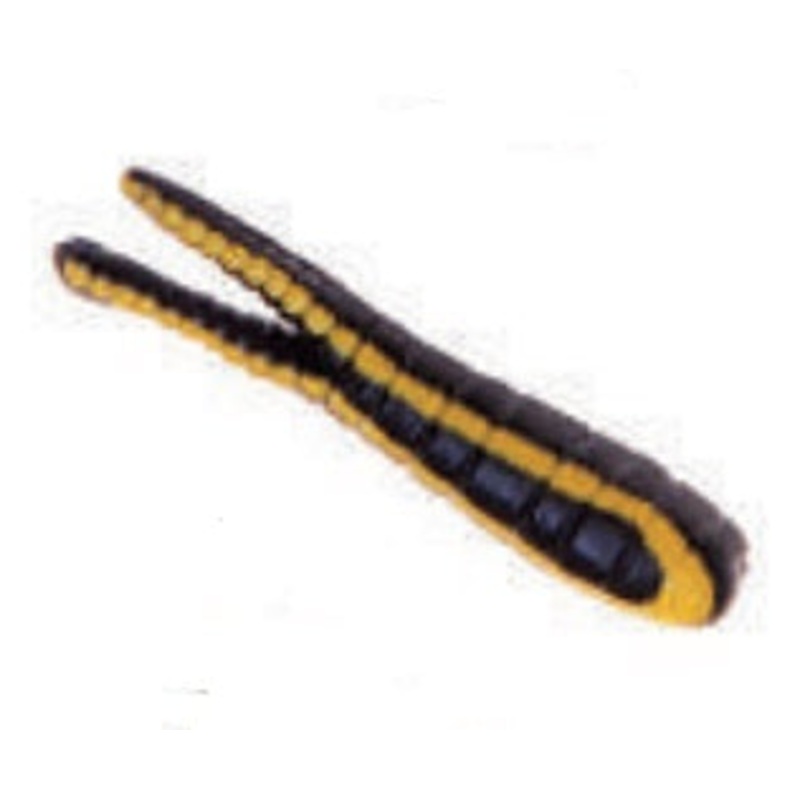 Betts Spin 1/8 Value Pack Split Tail Black/Yellow Stripe