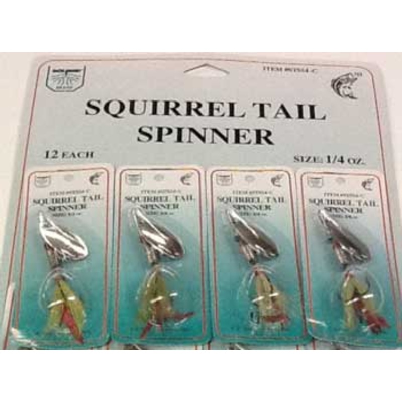 FJ Neil Squirrel Tail Spinners 1/4 Chartreuse