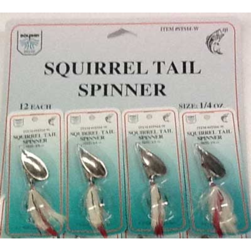 FJ Neil Squirrel Tail Spinners 1/4 White