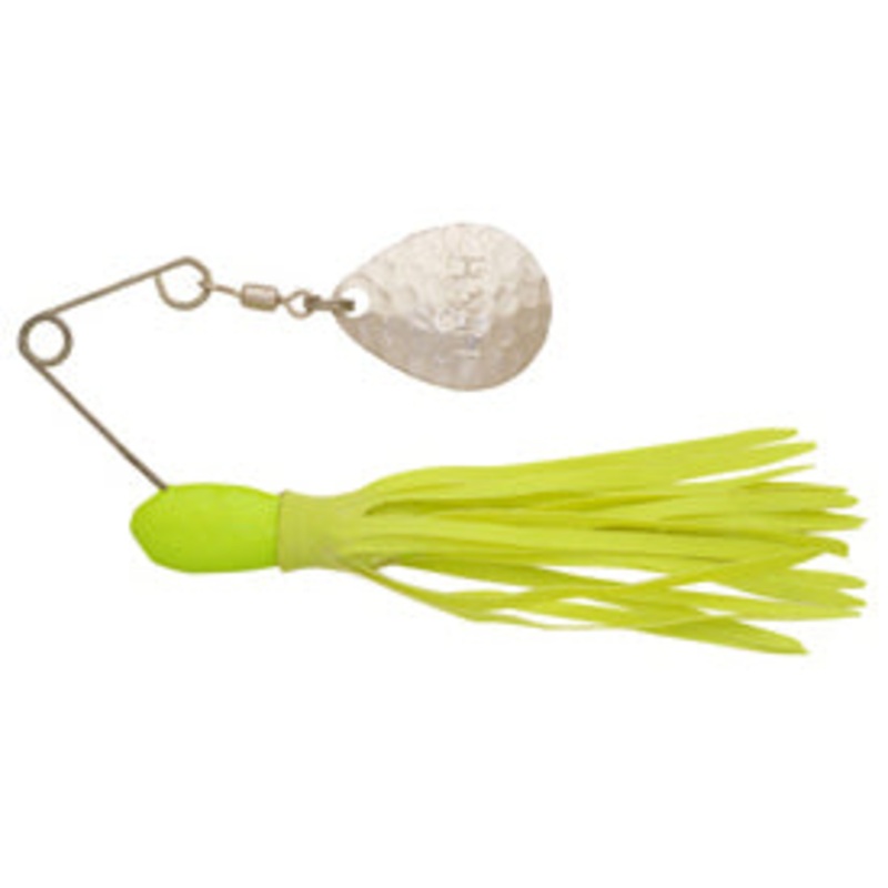 H&H Single Spinner 3/8 (6cd) Chartreuse