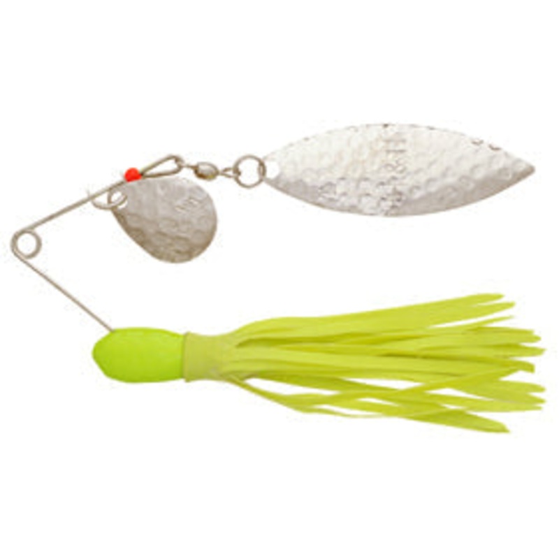 H&H Willow Double Spinner 3/8 (6cd) Chartreuse