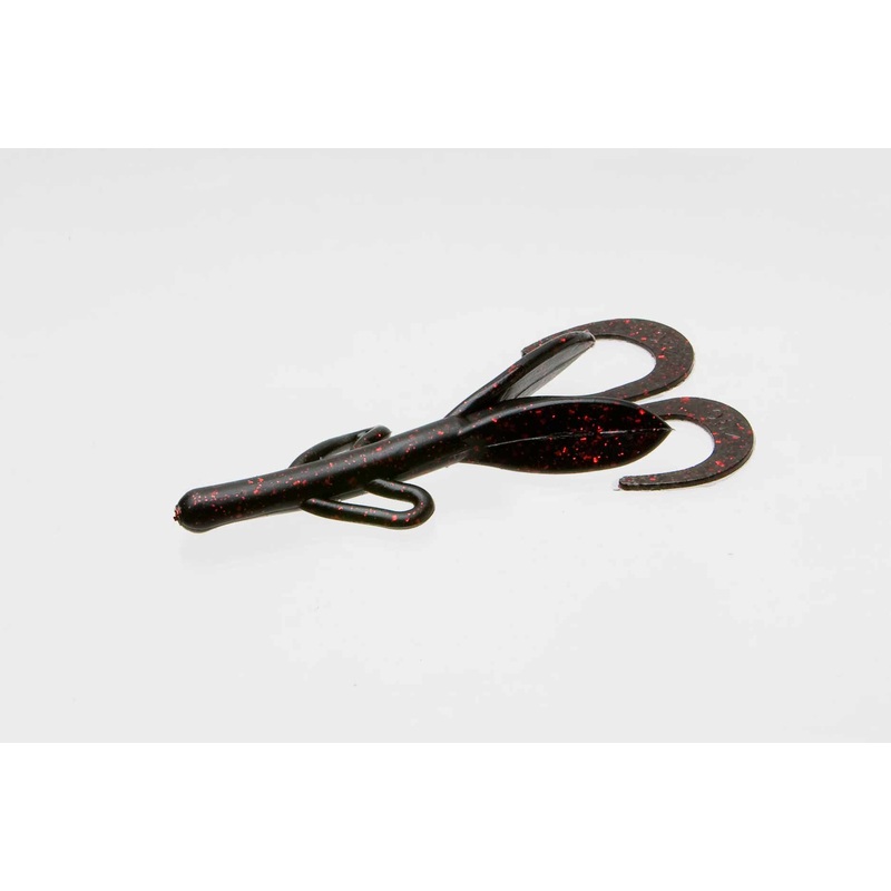 Zoom Baby Brush Hog 5.5in 12/bag Black/Red Glitter