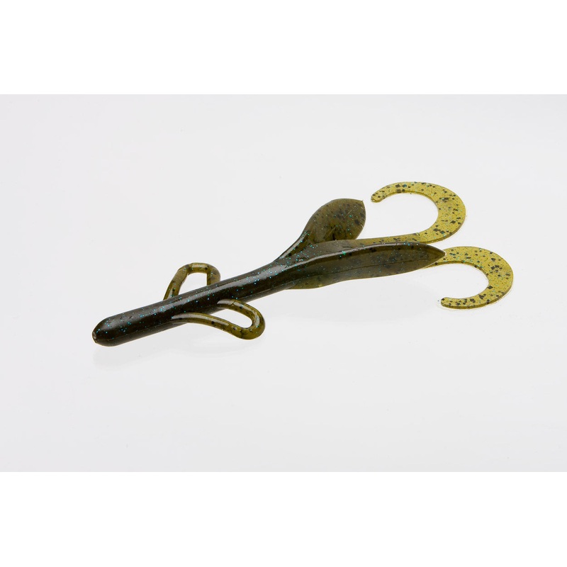 Zoom Brush Hog 6in 8/bag Green Pumpkin Blue