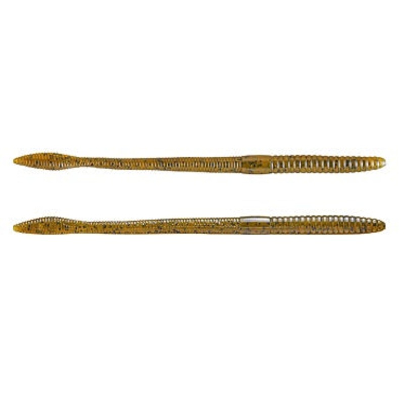 Strike King KVD Worm 6.5in 12ct Green Pumpkin