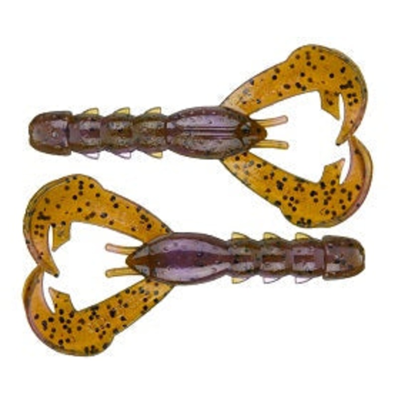 Strike King Rage Baby Craw 3in 9pk Green Pumpkin Purple Swirl