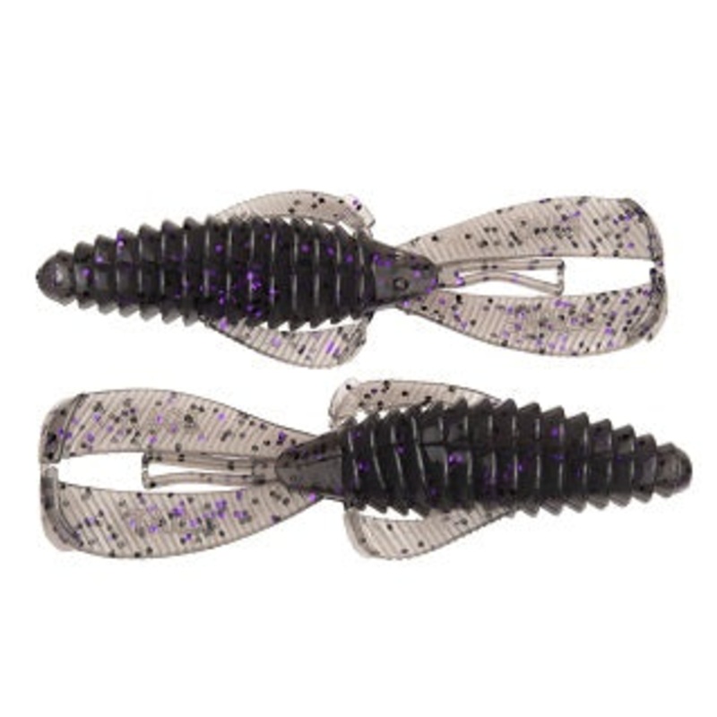 Strike King Rage Bug 4in 7pk Smoke Purple Black Flake