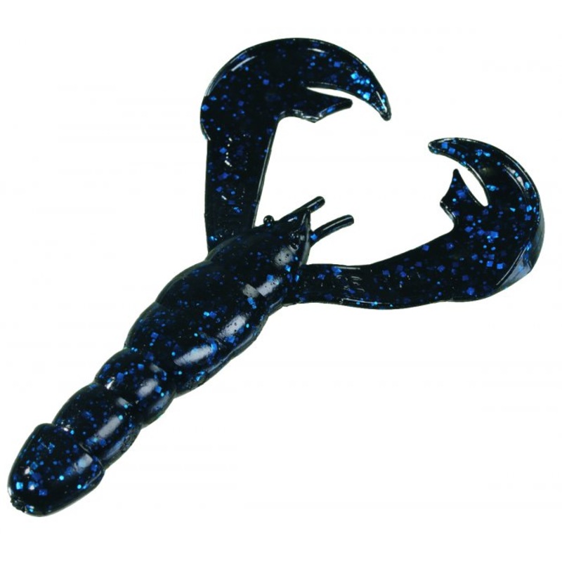 Strike King Rage Craw 4in 7ct Black Blue Flake