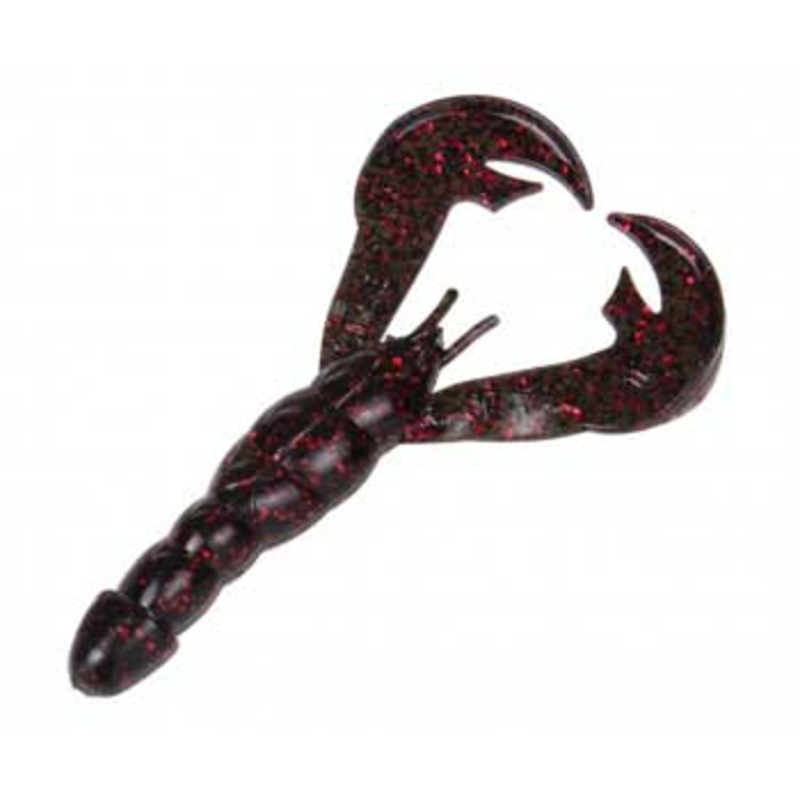 Strike King Rage Craw 4in 7ct Black Neon