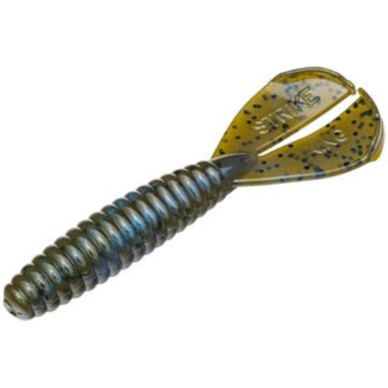 Strike King Rage Twin Tail Menace Grub 4in 8ct Sexy Shad 2.0