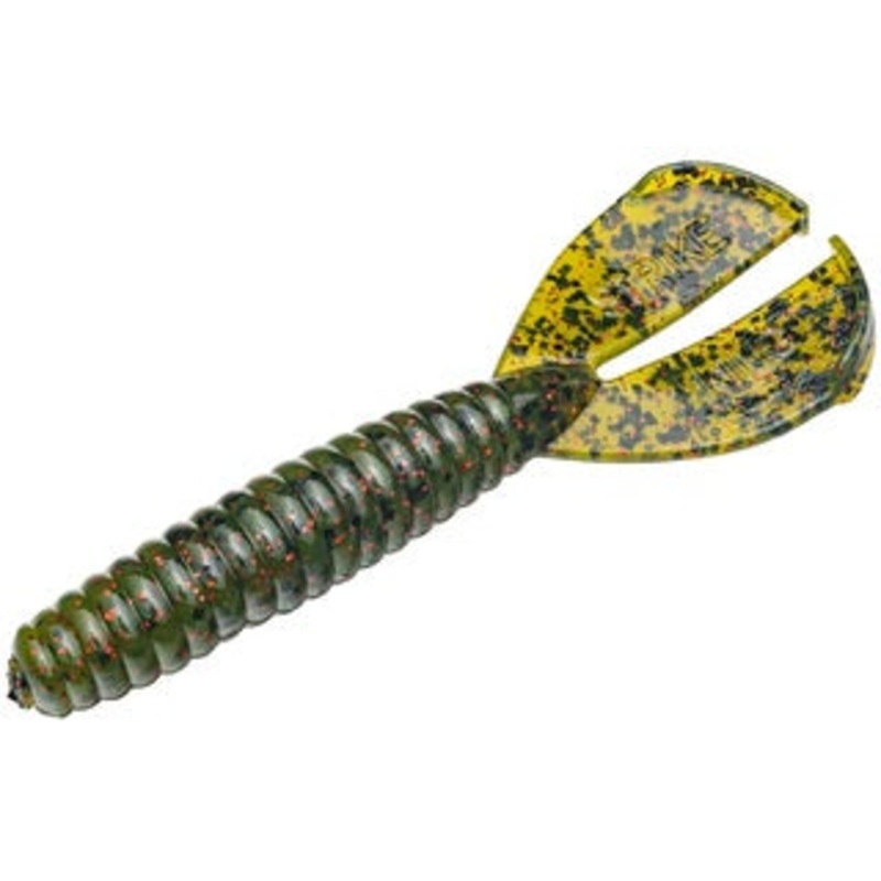 Strike King Rage Twin Tail Menace Grub 4in 8ct Watermelon Red Flake
