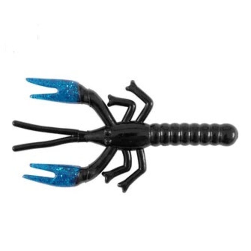 Zoom Lil Critter Craw 4" 12/bag Black/Blue Claw