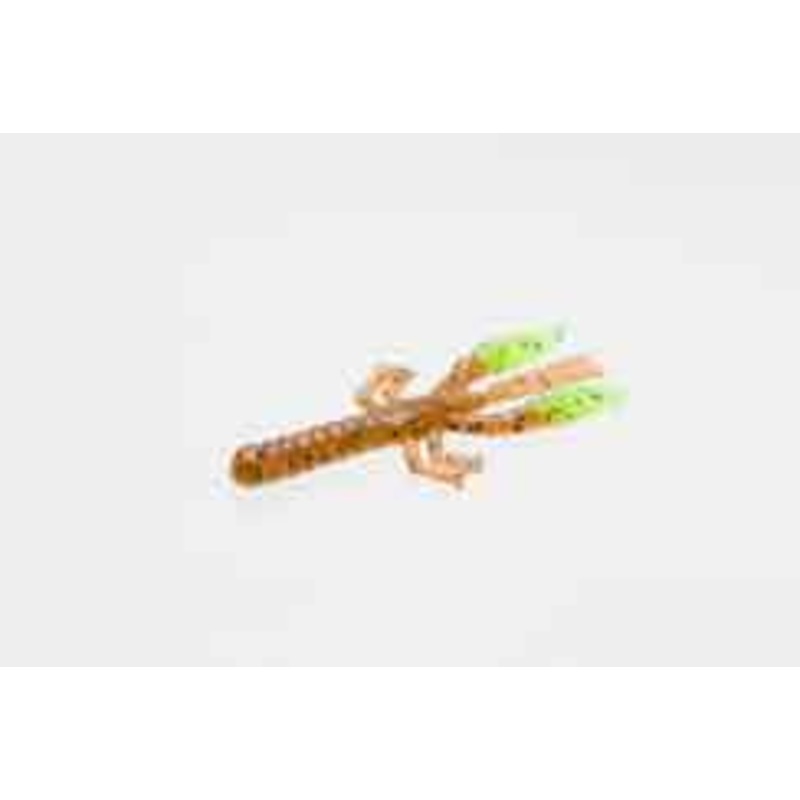 Zoom Lil Critter Craw 4" 12/bag Pumpkin/Chartreuse Tail