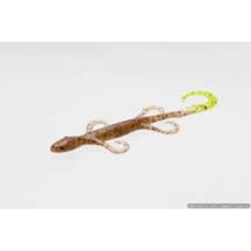 Zoom Lizard 6" 9/bag  Pumpkin/Chartreuse Tail