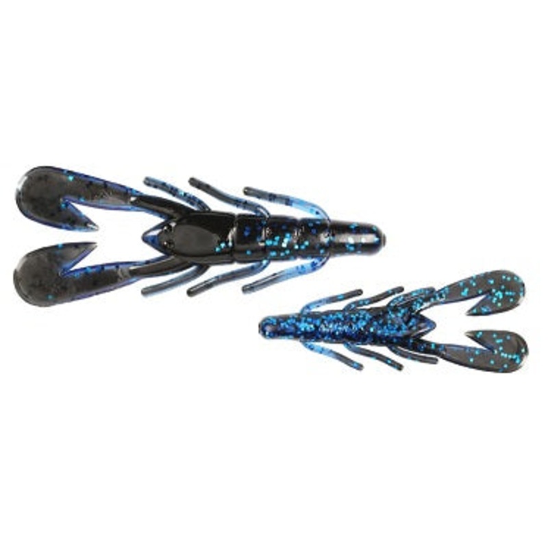 Zoom Ultra Vibe Speed Craw 3in 12/bag Black Saphire