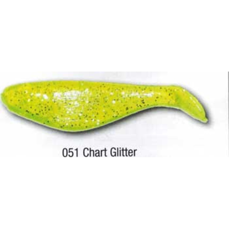 Luckie Strike Shad Minnow 2" 100ct Chart Glitter