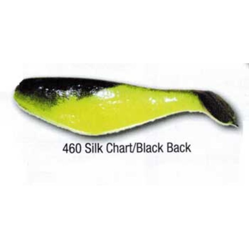 Luckie Strike Shad Minnow MC 2" 100ct Silk Chart/Black Back