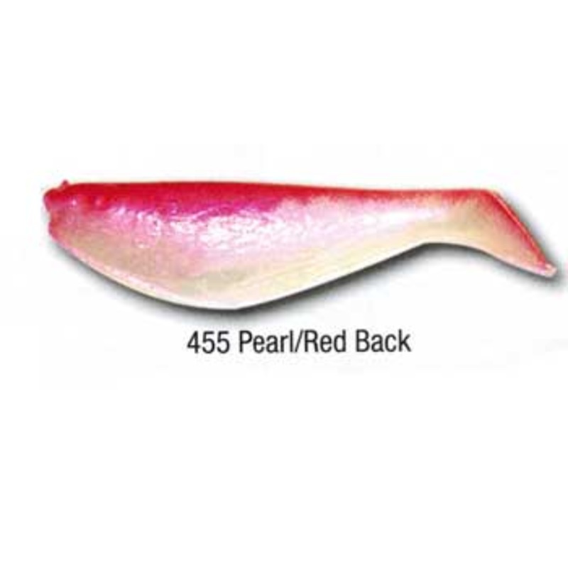 Luckie Strike Shad Minnow MC 3" 100ct Pearl/Red Back