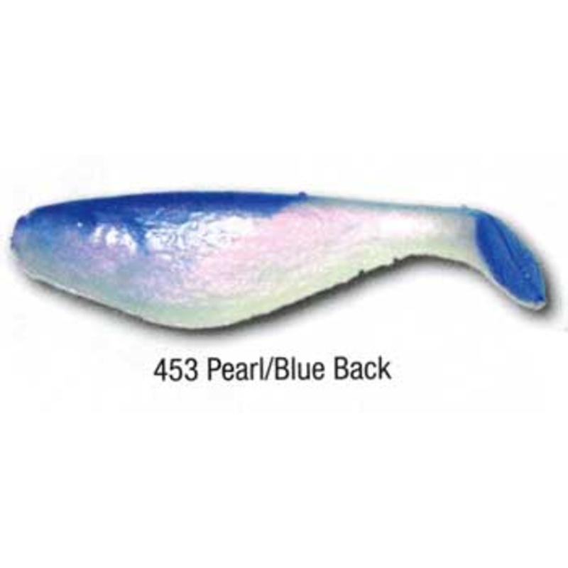 Luckie Strike Shad Minnow MC 3" 10ct Pearl/Blue Back