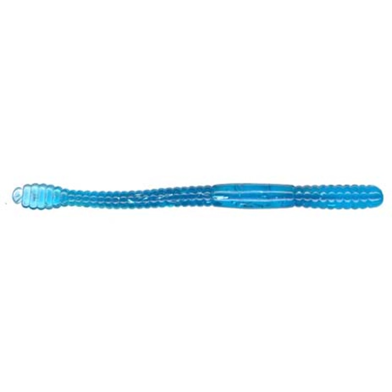 Slider 4" Worm 10ct Blue Ice Tinsel