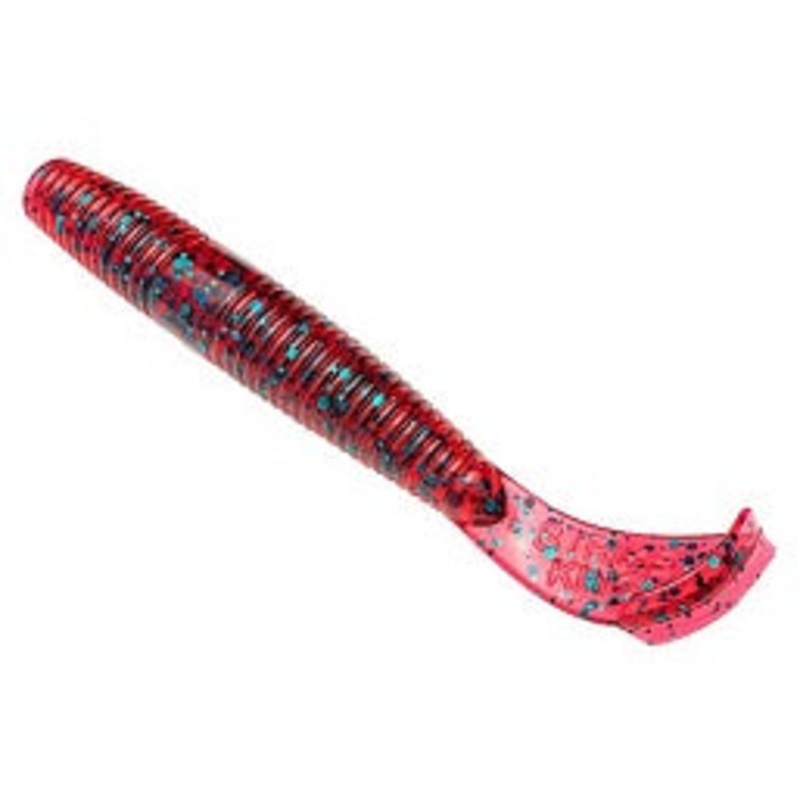 Strike King Rage Ned Cut-R Worm 3 9pk Red Bug