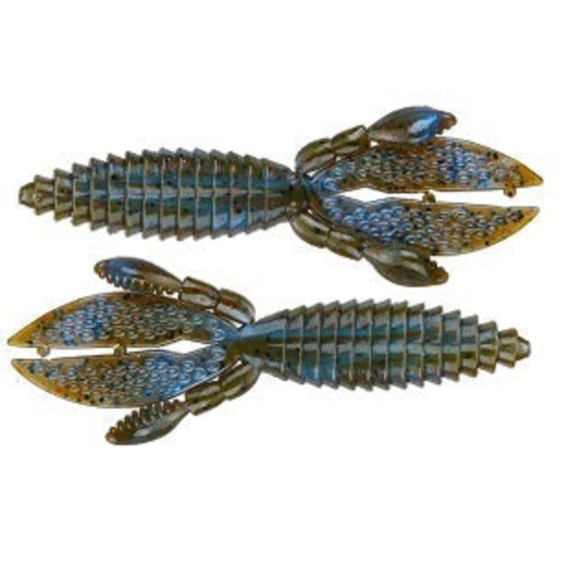 Strike King Rodent 3" 8ct Blue Craw Red Flake
