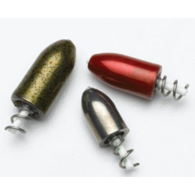 Bullet Weight Tungsten Screw-in Sinker Green Pumpkin 3/16oz 4ct