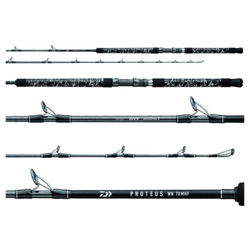 Daiwa PRWNC70HF Proteus WN Boat Rods, 7' Heavy Action, Fast Taper