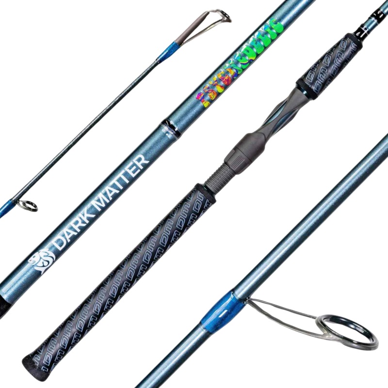 Dark Matter Fishaholic Inshore Spinning Rod, 7', Gunmetal